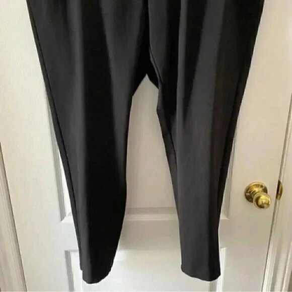 Calvin Klein Ankle Cropped Pants Black Cigarette Trousers Size 20W - Picture 6 of 16